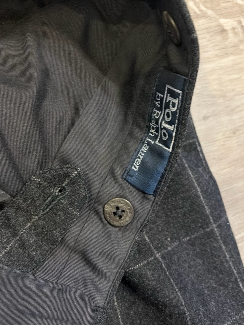 Men's Black polo Ralph Lauren wool pants waist size 30 - Picture 4 of 6